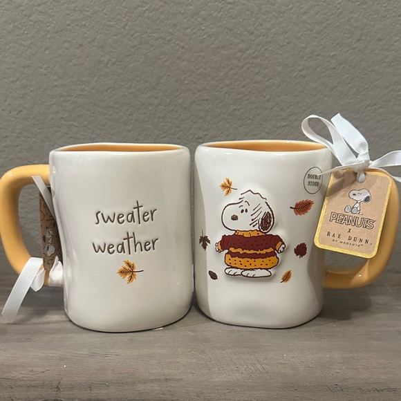 Rae Dunn Peanuts Snoopy Sweater Weather Mug - Picture 1 of 2